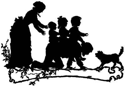 Silhouette of a Family