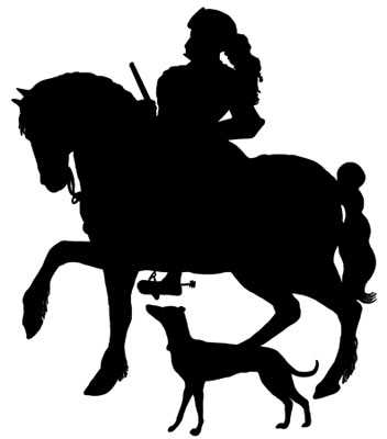 Knight on a Horse Clip Art