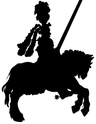 Knight on Horseback Silhouette