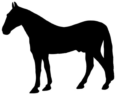 Standing Horse Silhouette
