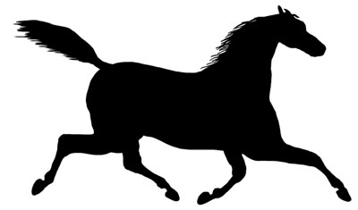 Running Horse Silhouette